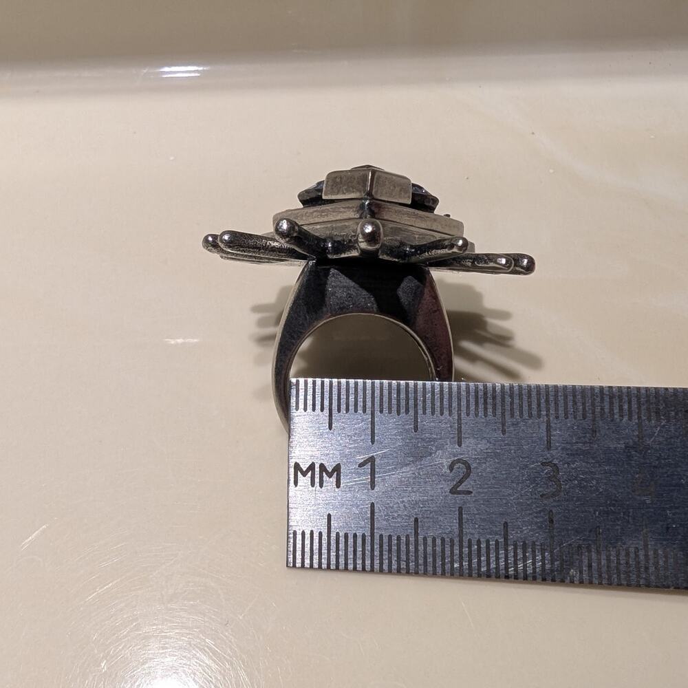 COACH - Rare Pyramid Eye Ring 7.5 - Picture 11 of 11